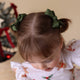 Olive Piggy Tail Hair Clips - Pair - Thumbnail 4