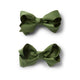 Olive Piggy Tail Hair Clips - Pair - Thumbnail 2