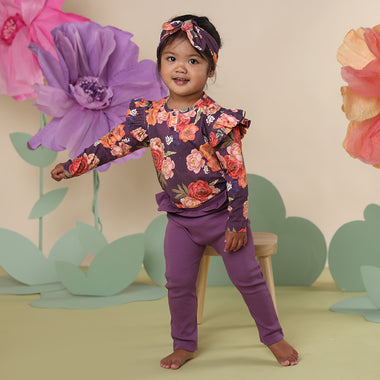 Mulberry Organic Pants with Frill | Snuggle Hunny