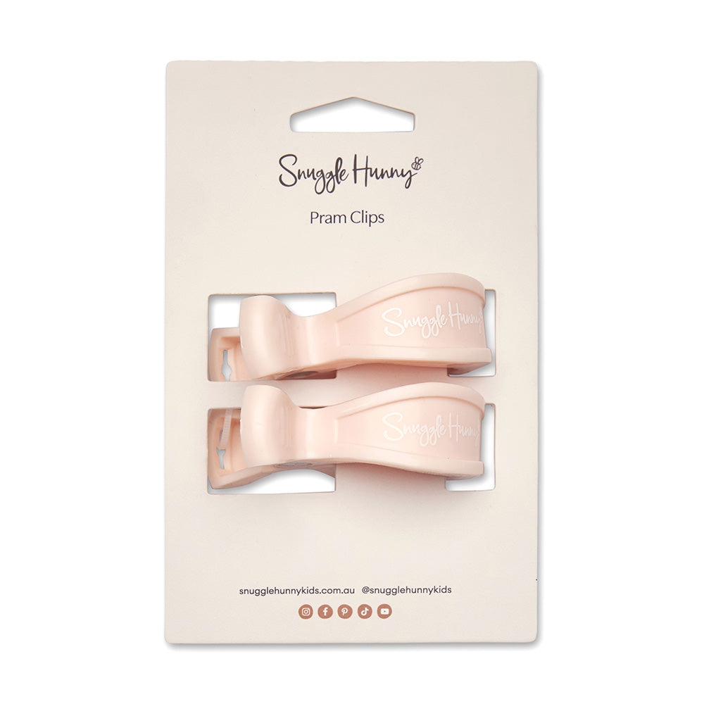 Snuggle Hunny Pram Clip Pair - Peach - View 3