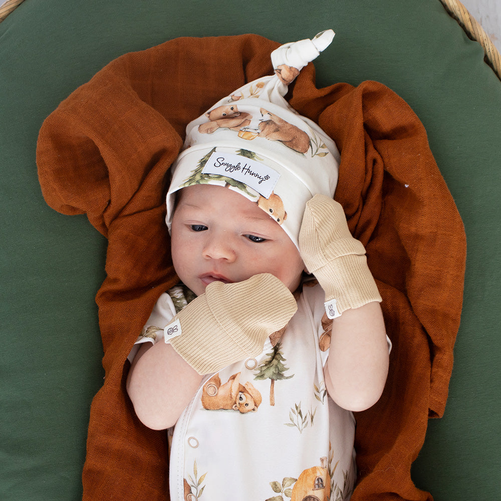 Pebble Organic Cotton Rib Mittens - View 7