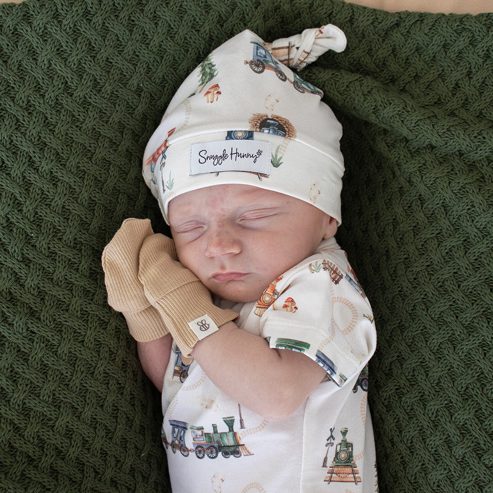 Pebble Organic Cotton Rib Mittens - View 5