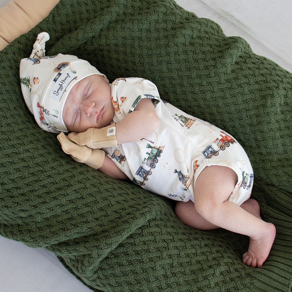 Pebble Organic Cotton Rib Mittens - View 3