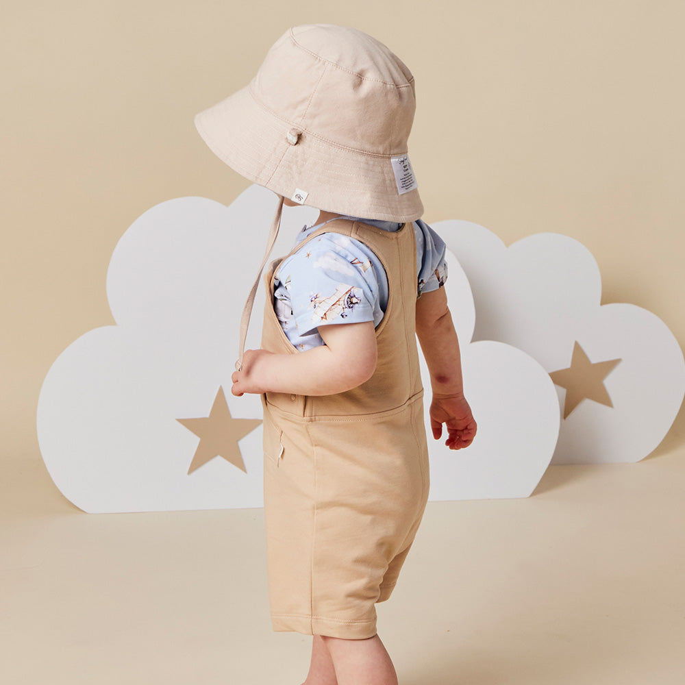 Pebble Organic Joey Overall Shorts - View 5