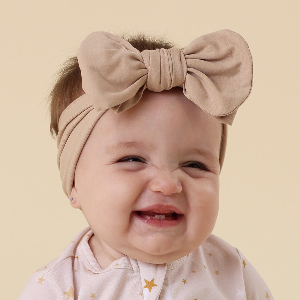 Pebble Organic Oversized Bow - View 3