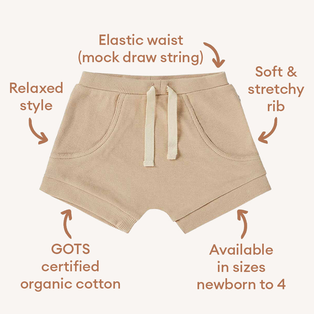 Pebble Organic Shorts - View 4