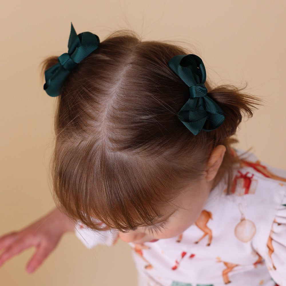Pine Piggy Tail Hair Clips - Pair - View 4