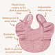 Pink Fleur Frill Snuggle Bib - Thumbnail 5