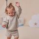 Pistachio Organic Cotton Knit Shorts - Thumbnail 1