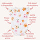 Poppy Short Sleeve Organic Bodysuit with Frill - Thumbnail 4