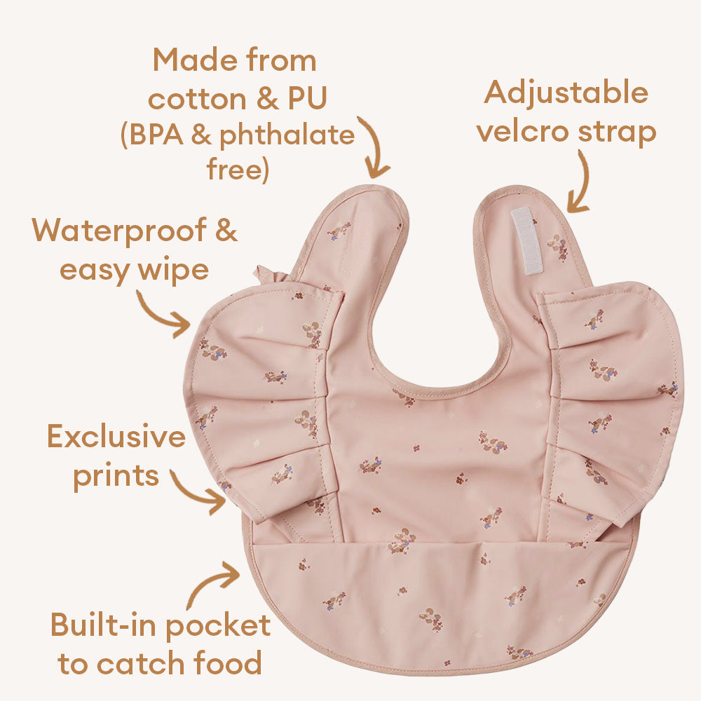 Posy Frill Snuggle Bib - View 4