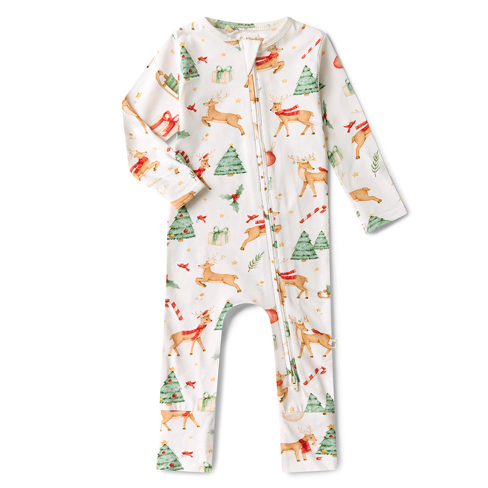 Prancer & Friends Organic Snugglesuit Convertible Romper - View 2
