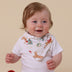 Prancer & Friends Organic Dribble Bib | Snuggle Hunny