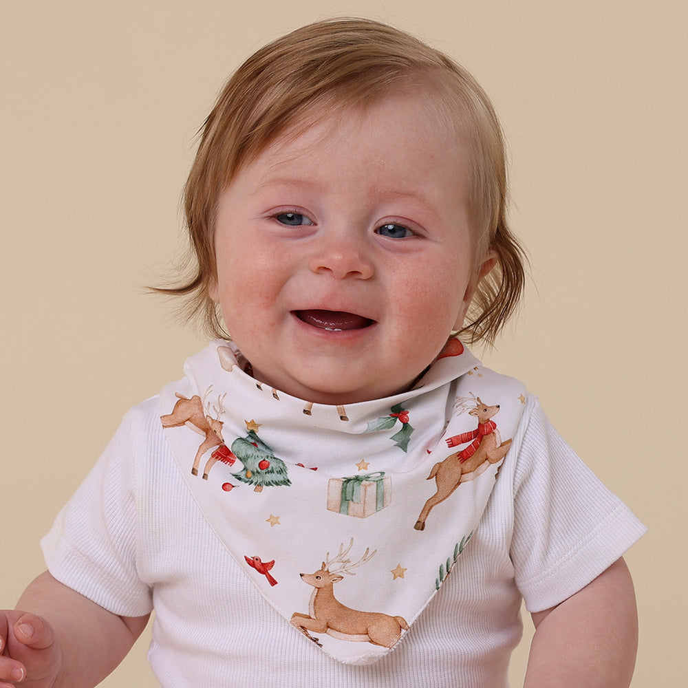 Prancer & Friends Organic Dribble Bib - View 3