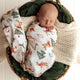 Prancer & Friends Organic Jersey Wrap & Beanie Set - Thumbnail 5