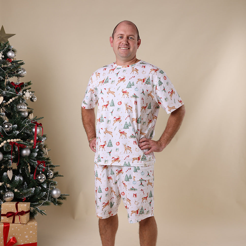Prancer & Friends Organic Mens PJ Set - View 3