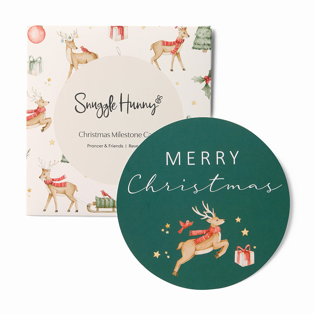 Prancer & Friends Reversible Single Milestone Card - View 1