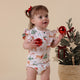 Prancer & Friends Short Sleeve Organic Bodysuit with Frill - Thumbnail 6