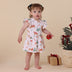 Prancer & Friends Short Sleeve Organic Dress | Snuggle Hunny