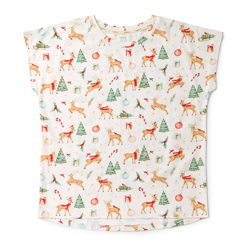 Prancer & Friends Organic Womens PJ Set - View 2