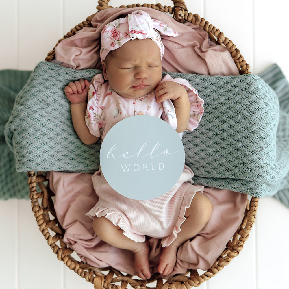 Tea Party & Sage Reversible Milestone Cards - View 3