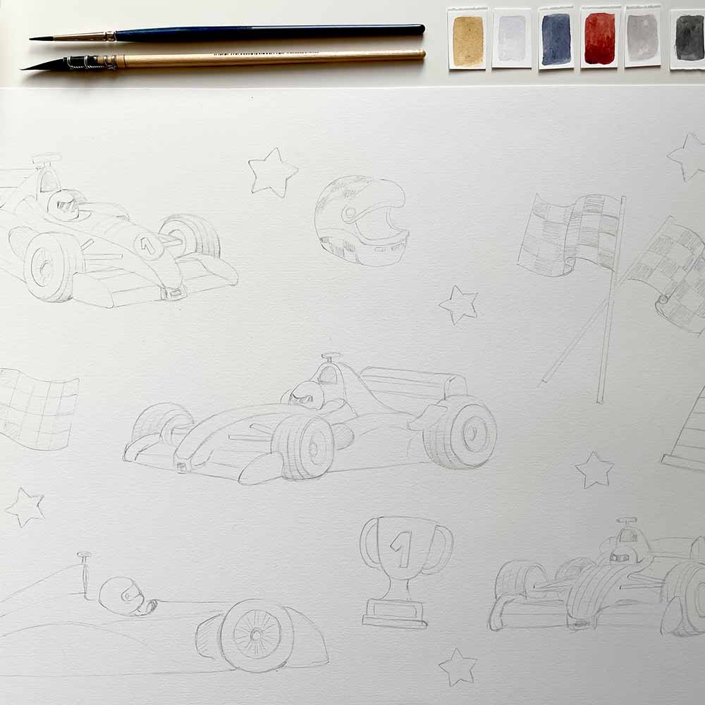 Little Racers Snuggle Bib - View 8