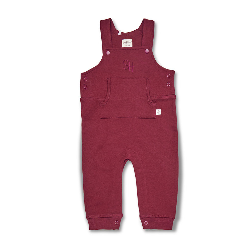 Raspberry Organic Joey Overalls - View 2