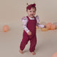 Raspberry Organic Joey Overalls - Thumbnail 1