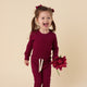 Raspberry Long Sleeve Organic Bodysuit - Thumbnail 5