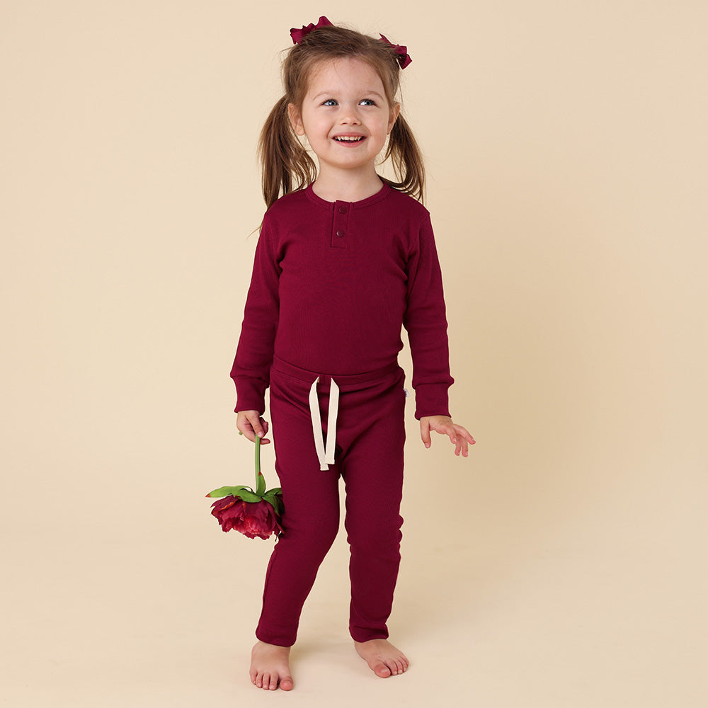 Raspberry Organic Pants - View 3