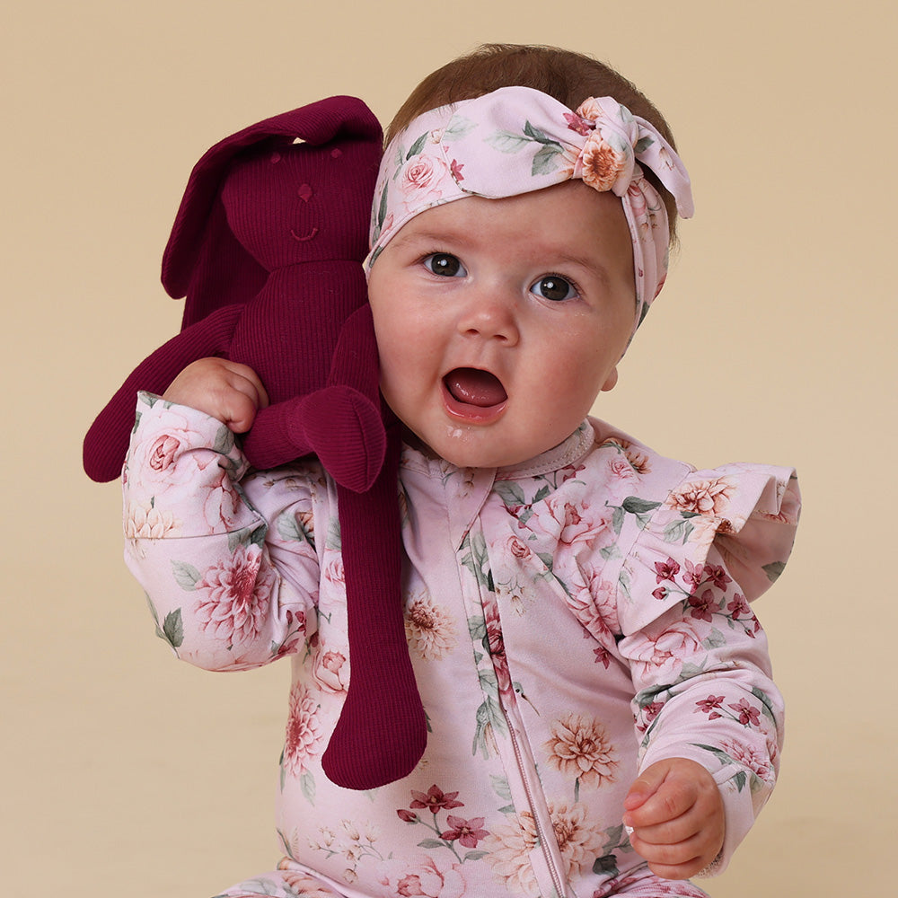 Organic Snuggle Bunny - Raspberry - View 2