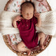 Raspberry Short Sleeve Organic Bodysuit - Thumbnail 11