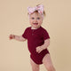 Raspberry Short Sleeve Organic Bodysuit - Thumbnail 3