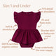 Raspberry Short Sleeve Organic Dress - Thumbnail 7