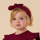 Raspberry Ribbed Organic Topknot - Thumbnail 4