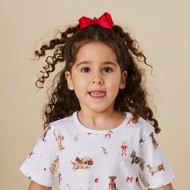 Red Bow Hair Clip | Snuggle Hunny