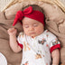 Red Ribbed Organic Topknot | Snuggle Hunny