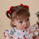 Red Piggy Tail Hair Clips - Pair - Thumbnail 1