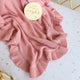 Rosa Ruffle Knit Organic Baby Blanket - Thumbnail 2