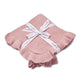 Rosa Ruffle Knit Organic Baby Blanket - Thumbnail 2
