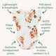 Rosebud Short Sleeve Organic Bodysuit - Thumbnail 5