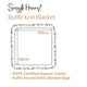 Rosa Ruffle Knit Organic Baby Blanket - Thumbnail 6