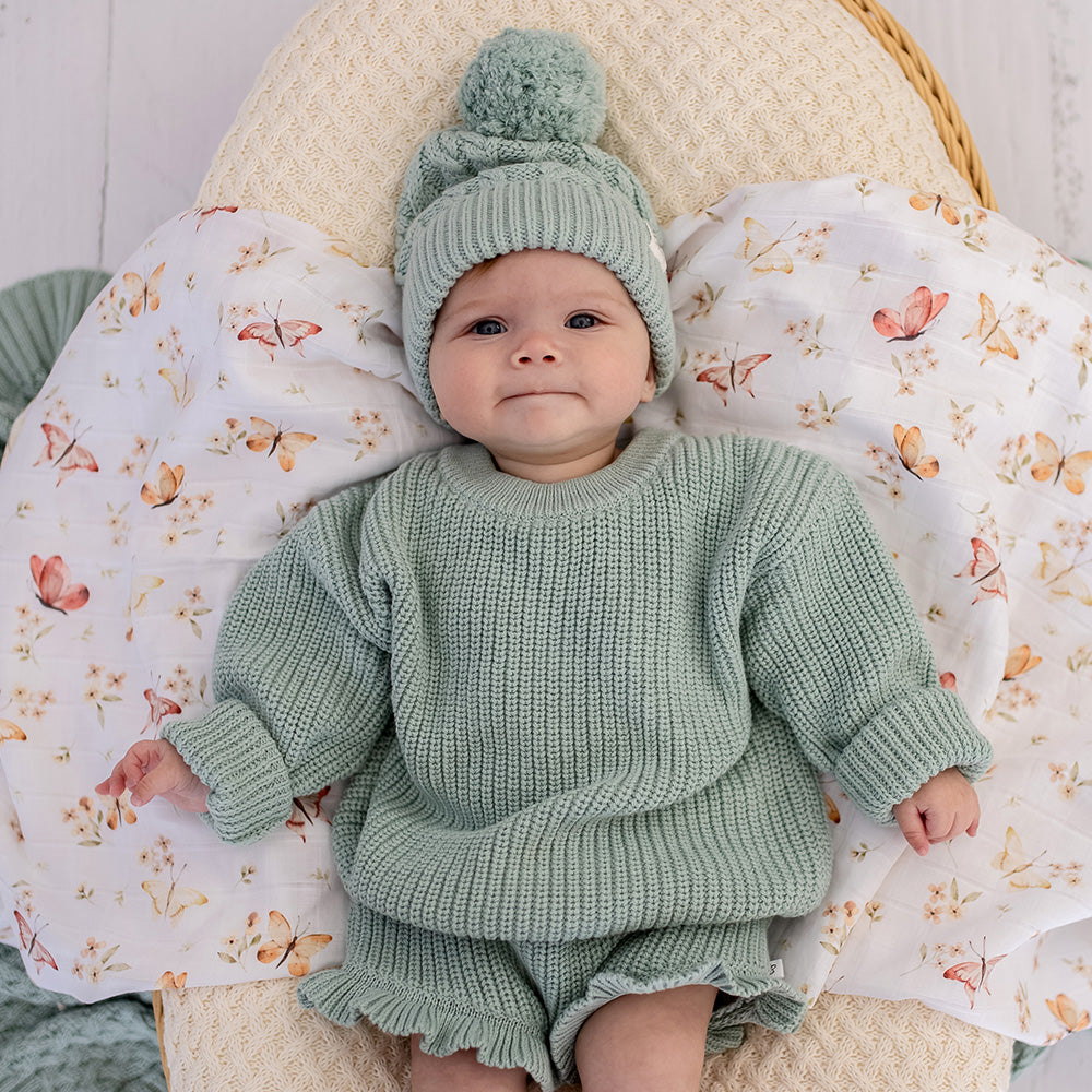 Sage Organic Cotton Knit Bloomers - View 3