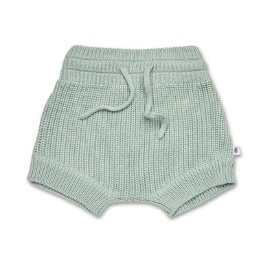 Sage Organic Cotton Knit Shorts | Snuggle Hunny