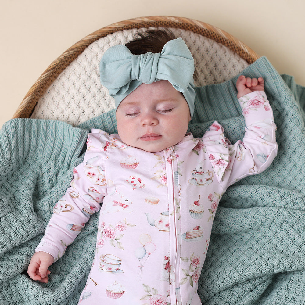 Sage Organic Oversized Bow - View 1