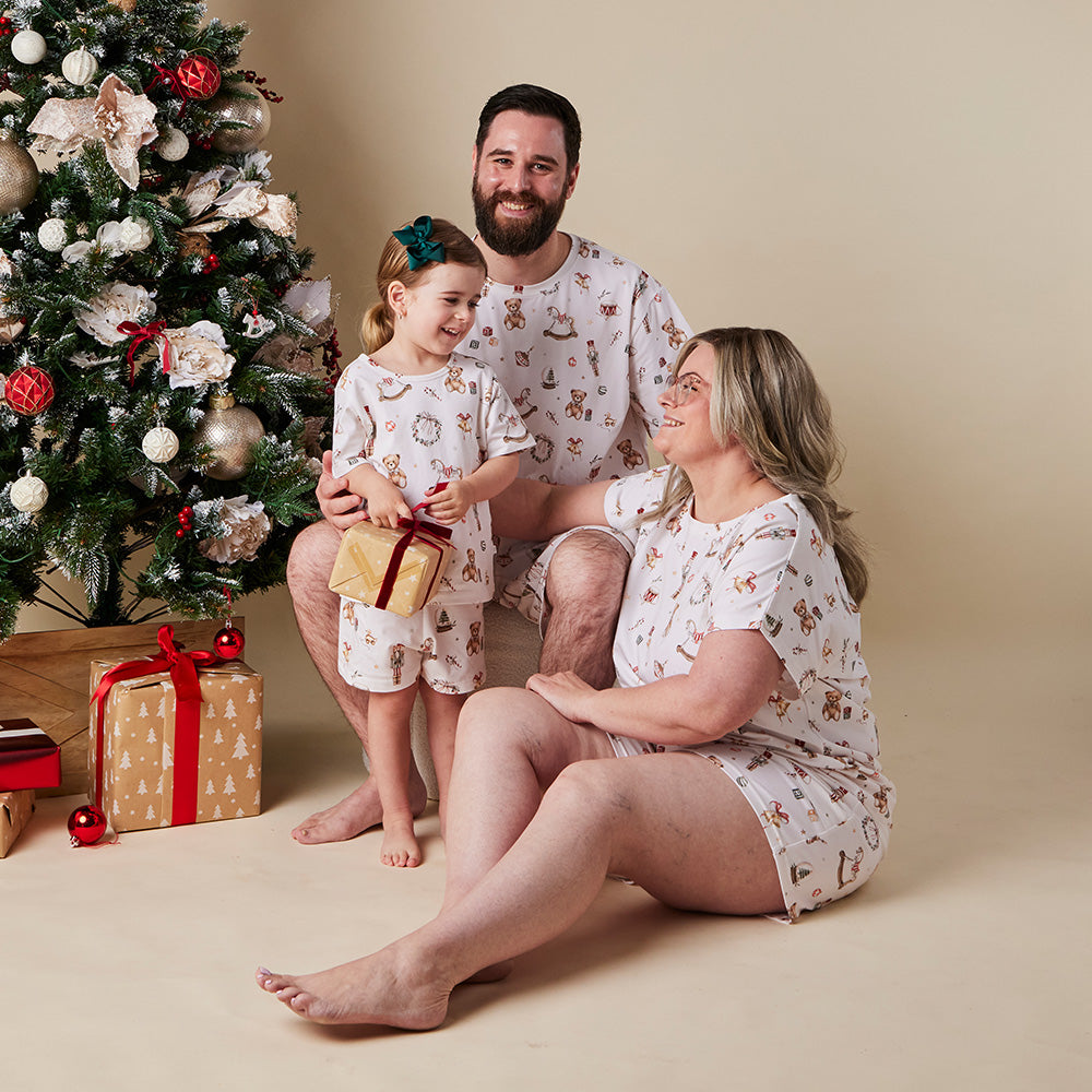 Santa's Toy Shop Organic Mens PJ Set - View 8