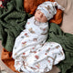 Santa's Toy Shop Organic Jersey Wrap & Beanie Set - Thumbnail 6