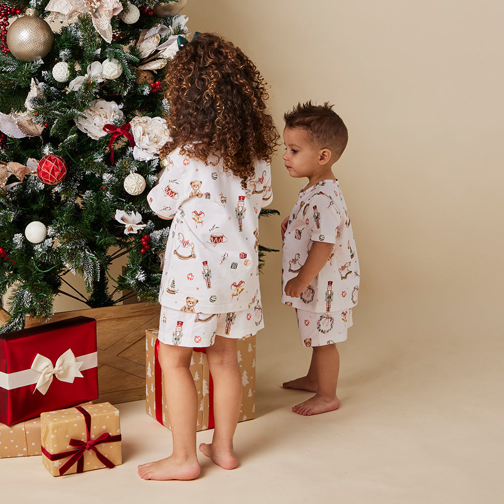 Santa's Toy Shop Organic Kids PJ Set - View 4