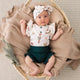 Santa's Toy Shop Short Sleeve Organic Bodysuit with Frill - Thumbnail 4