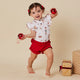 Santa's Toy Shop Short Sleeve Organic Bodysuit with Frill - Thumbnail 3